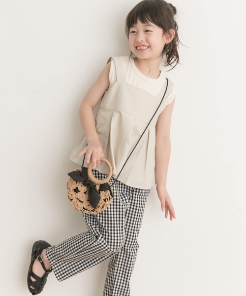 URBAN RESEARCH DOORS（アーバンリサーチドアーズ）の「リボンカゴポシェット(KIDS)（ショルダーバッグ・キッズ・ブラック・ONE）」の8枚目の写真