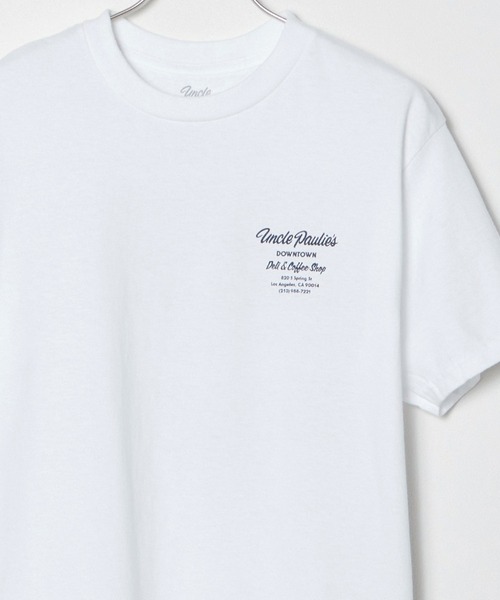 ROOPTOKYO（ループトウキョウ）の「Uncle Paulie's/アンクルポーリーズ Downtown Coffee Tee Tシャツ（Tシャツ/カットソー・メンズ・ネイビー/ホワイト・L/XL/M）」の2枚目の写真