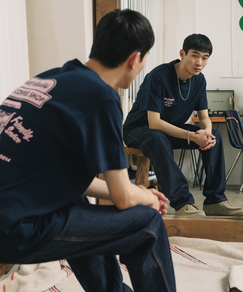 ROOPTOKYO（ループトウキョウ）の「Uncle Paulie's/アンクルポーリーズ Downtown Coffee Tee Tシャツ（Tシャツ/カットソー・メンズ・ネイビー/ホワイト・L/XL/M）」の13枚目の写真