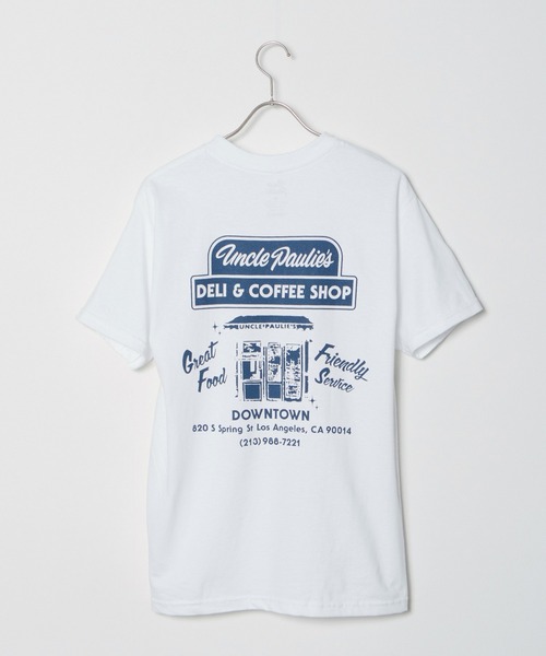 ROOPTOKYO（ループトウキョウ）の「Uncle Paulie's/アンクルポーリーズ Downtown Coffee Tee Tシャツ（Tシャツ/カットソー・メンズ・ネイビー/ホワイト・L/XL/M）」の21枚目の写真