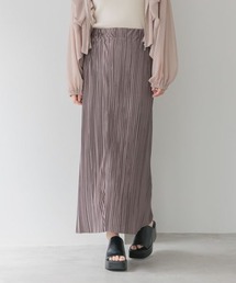 mysty woman | 【セルフカット可能!】プリーツイージーナロースカート 135600(スカート)