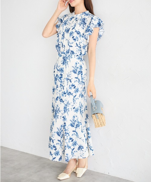 tocco closet(トッコ クローゼット)の「【ZOZO限定】サマーフラワープリントブラウス(シャツ/ブラウス・レディース・オフホワイト/ブルー・M)」の14枚目の写真