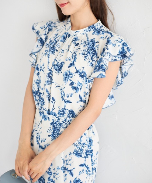 tocco closet(トッコ クローゼット)の「【ZOZO限定】サマーフラワープリントブラウス(シャツ/ブラウス・レディース・オフホワイト/ブルー・M)」の20枚目の写真