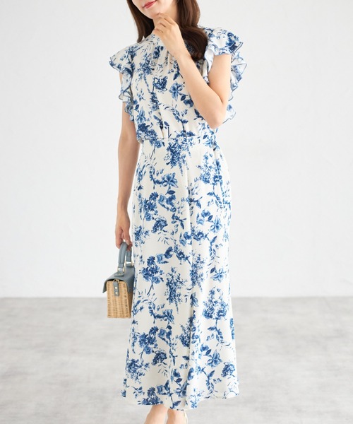 tocco closet(トッコ クローゼット)の「【ZOZO限定】サマーフラワープリントブラウス(シャツ/ブラウス・レディース・オフホワイト/ブルー・M)」の15枚目の写真