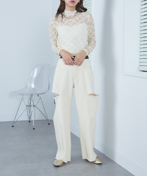 スペシャル 70s ダメージデニムオールインワン ダブルニー ブッシュ