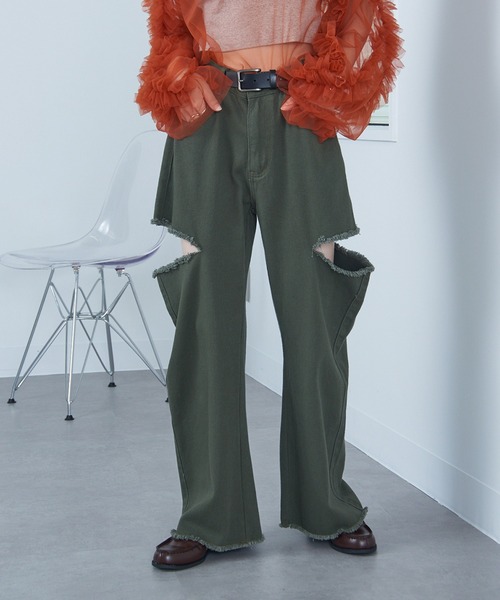 スペシャル 70s ダメージデニムオールインワン ダブルニー ブッシュ