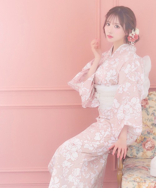 Retica（レティカ）の「浴衣セット レディース ピンク地