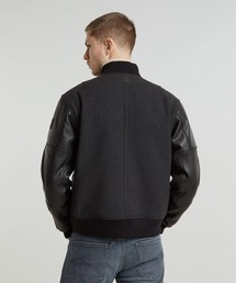 グッチ メンズ ウール レザースタジャン GUCCI(グッチ) レザージャケット(メンズ) - 海外通販のBUYMA