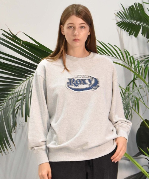 ROXY(ロキシー)の「ROXY/ロキシー トレーナー スウェット ロゴ RPO244604T(スウェット・レディース・ブラック/ブルーグレー/ヘザーグレー・L/M)」の9枚目の写真