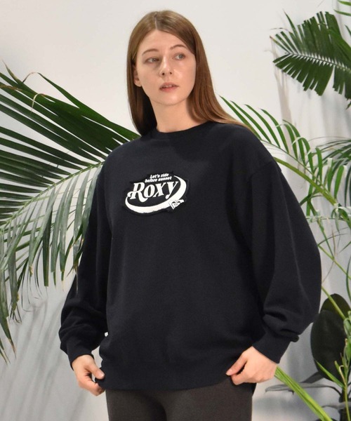 ROXY(ロキシー)の「ROXY/ロキシー トレーナー スウェット ロゴ RPO244604T(スウェット・レディース・ブラック/ブルーグレー/ヘザーグレー・L/M)」の4枚目の写真