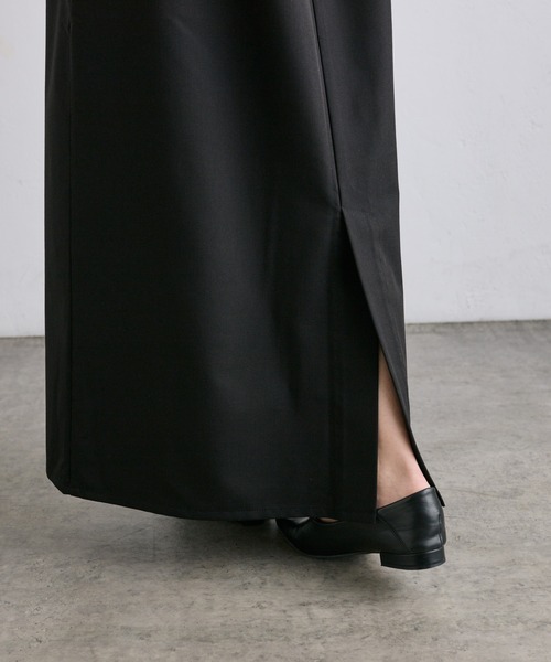 PUAL CE CIN（ピュアルセシン）の「【2点セット】袖フレアTシャツ+ナローキャミワンピース（ワンピース・レディース・ブラック・FREE）」の17枚目の写真