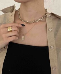 Thevon | 【heilly/ヘイリー】プレート2連チェーンネックレス(ネックレス)
