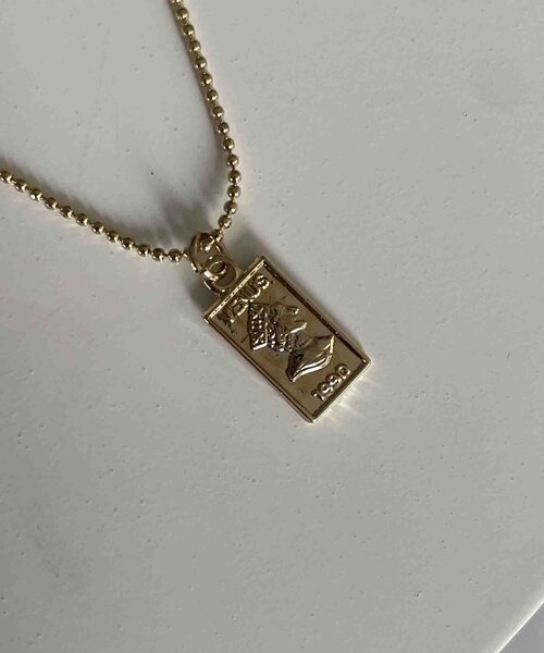 Thevon（ゼボン）の「【heilly/ヘイリー】プレート2連チェーンネックレス（ネックレス・レディース・シルバー/ゴールド/グレー系その他/ピンクゴールド・FREE）」の10枚目の写真