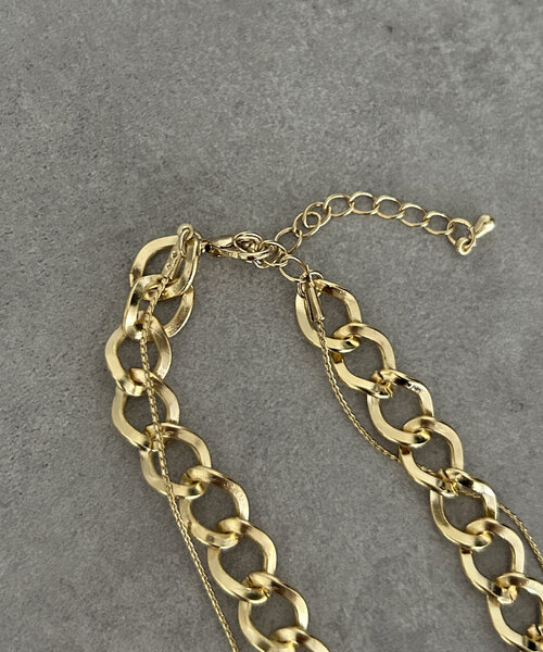 Thevon（ゼボン）の「【heilly/ヘイリー】プレート2連チェーンネックレス（ネックレス・レディース・シルバー/ゴールド/グレー系その他/ピンクゴールド・FREE）」の19枚目の写真