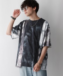 REmastered | 【REmastered】タイダイ柄切り替え/ドッキングオーバーTシャツ(Tシャツ/カットソー)