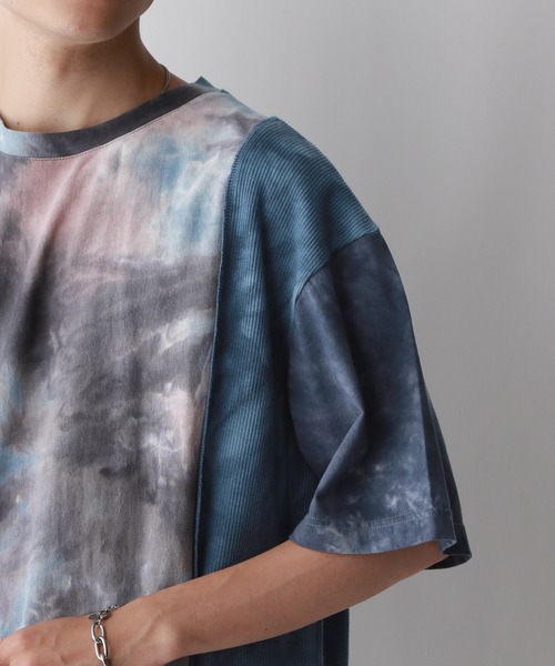 REmastered(リマスタード)の「【REmastered】タイダイ柄切り替え/ドッキングオーバーTシャツ(Tシャツ/カットソー・メンズ・ブラック/ブルー・FREE)」の17枚目の写真