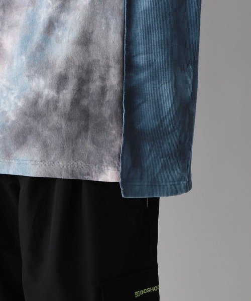 REmastered(リマスタード)の「【REmastered】タイダイ柄切り替え/ドッキングオーバーTシャツ(Tシャツ/カットソー・メンズ・ブラック/ブルー・FREE)」の18枚目の写真