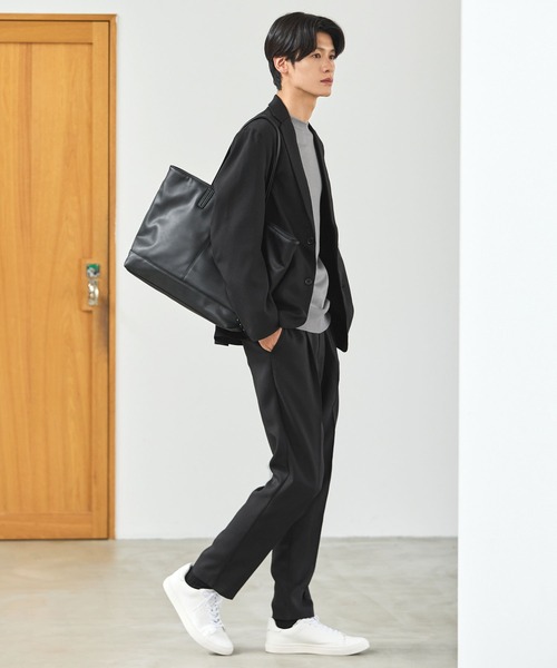 ESSENTIALS WARDROBE(エッセンシャルワードローブ)の「ESSENTIALS WARDROBE /合成皮革トートバック(トートバッグ・メンズ・ブラック・FREE)」の17枚目の写真