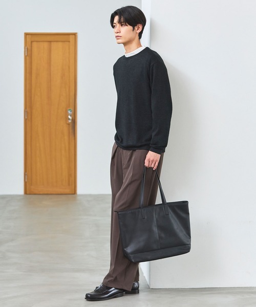 ESSENTIALS WARDROBE(エッセンシャルワードローブ)の「ESSENTIALS WARDROBE /合成皮革トートバック(トートバッグ・メンズ・ブラック・FREE)」の21枚目の写真