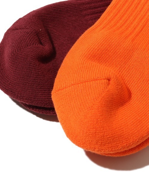 THE NORTH FACE(ザノースフェイス)の「THE NORTH FACE TNF Logo 2P Crew / ザ・ノース・フェイス TNF ロゴ 2P クルー(ソックス/靴下・メンズ・オレンジ/マルチ/ブラウン・L/M/S)」の13枚目の写真