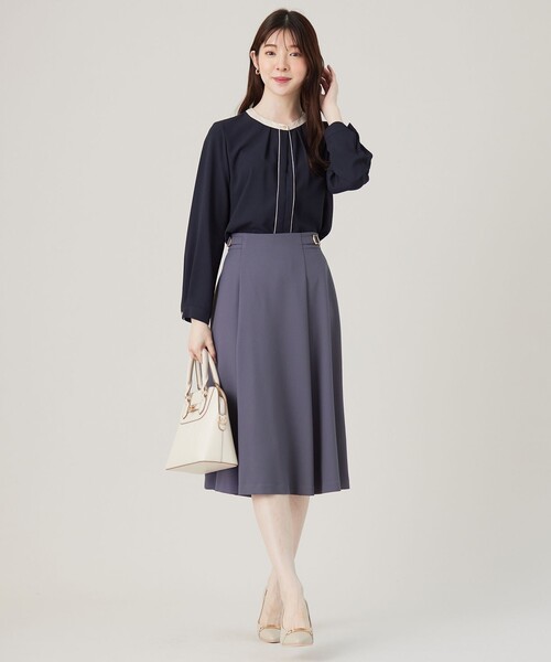 ANY SIS（エニィスィス）の「【洗える】プチベルトフレア スカート（スカート・レディース・スカイブルー系/ネイビー系/グレー系・3/2/1）」の18枚目の写真