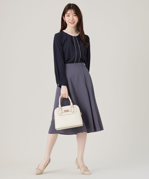 ANY SIS（エニィスィス）の「【洗える】プチベルトフレア スカート（スカート・レディース・スカイブルー系/ネイビー系/グレー系・3/2/1）」の19枚目の写真