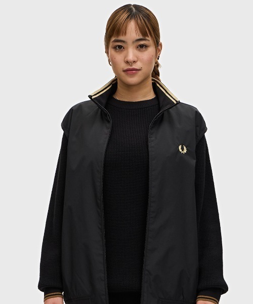 超美品★Fred Perry★ダウン FRED PERRY ダウンジャケット リバーシブル 肉厚