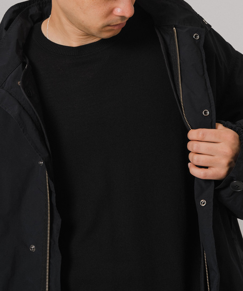 aton エアウェザーショートモッズコート　黒　サイズ4 ATON - 【再販売通知受付可能】Air Weather Short Mods Coat