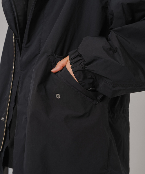 ATON（エイトン）の「ATON(エイトン) 別注 AIR WHEATHER SHORT MODS COAT（モッズコート・メンズ・ネイビー・6/4）」の14枚目の写真