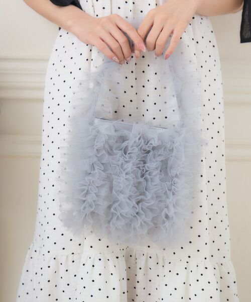【大人気】Simone Rocha チュールフリル ミニショルダーバッグ Loueme ショルダーバッグ バッグ チュールフリルショルダー