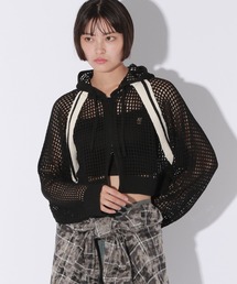 Anui | 【UNISEX/選べる着丈】メッシュフードZIPパーカー(パーカー)