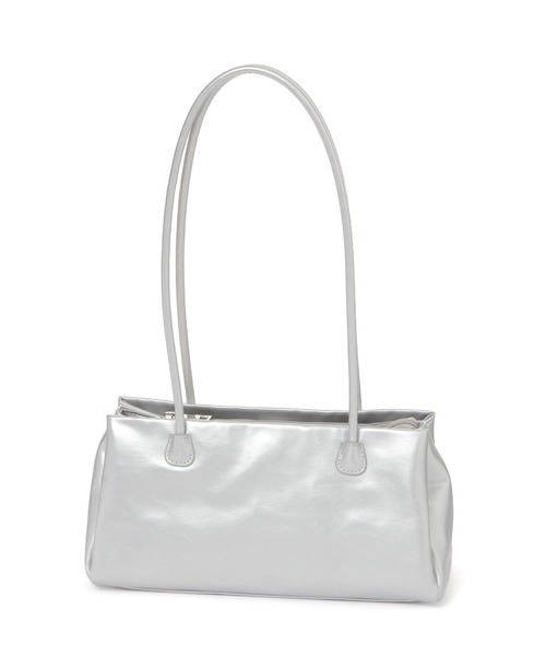 LAKOLE（ラコレ）の「ロングハンドルヨコ型トートバッグ2 / 140068（トートバッグ・レディース・シルバー/ブラック/ベージュ/ブラウン/アイボリー・FREE）」の8枚目の写真