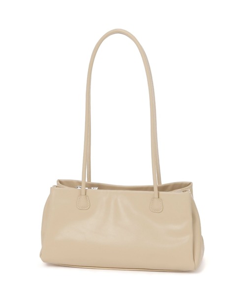 LAKOLE（ラコレ）の「ロングハンドルヨコ型トートバッグ2 / 140068（トートバッグ・レディース・シルバー/ブラック/ベージュ/ブラウン/アイボリー・FREE）」の7枚目の写真