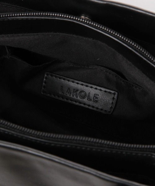 LAKOLE（ラコレ）の「ロングハンドルヨコ型トートバッグ2 / 140068（トートバッグ・レディース・シルバー/ブラック/ベージュ/ブラウン/アイボリー・FREE）」の17枚目の写真