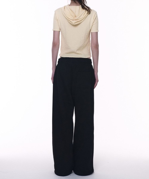 PLACE STUDIO(プレイススタジオ)の「PLACE STUDIO/ストリングスリムフーディーT(Tシャツ/カットソー・レディース・グレー/ブラック/イエロー・FREE)」の21枚目の写真