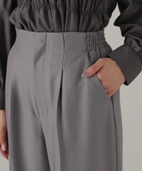 PROPORTION BODY DRESSING（プロポーションボディドレッシング）の「サイドゴムワイドパンツ / 1214230901（その他パンツ・レディース・ダークグレー/ネイビー/グレー・MEDIUM/SMALL）」の9枚目の写真