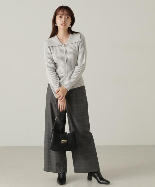 PROPORTION BODY DRESSING（プロポーションボディドレッシング）の「サイドゴムワイドパンツ / 1214230901（その他パンツ・レディース・ダークグレー/ネイビー/グレー・MEDIUM/SMALL）」の20枚目の写真