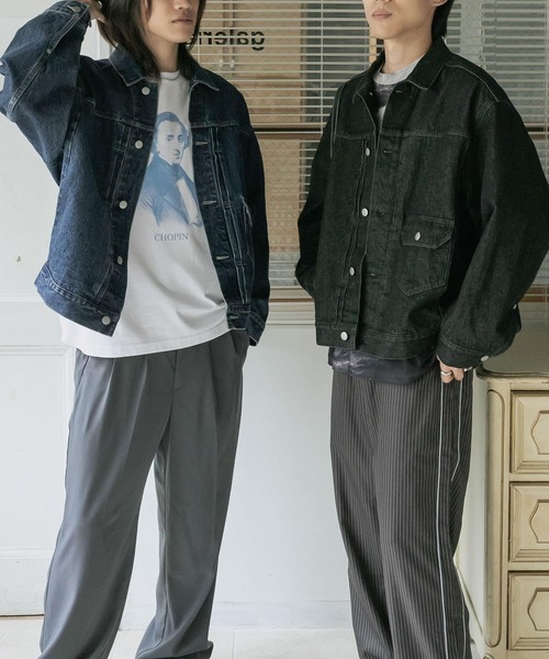 SENSE OF PLACE by URBAN RESEARCH(センスオブプレイスバイアーバンリサーチ)の「ヴィンテージライクデニムジャケット(デニムジャケット・メンズ・インディゴブルー/ブラック・MEDIUM/LARGE)」の8枚目の写真