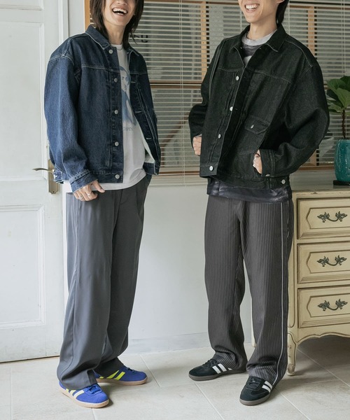 SENSE OF PLACE by URBAN RESEARCH(センスオブプレイスバイアーバンリサーチ)の「ヴィンテージライクデニムジャケット(デニムジャケット・メンズ・インディゴブルー/ブラック・MEDIUM/LARGE)」の7枚目の写真