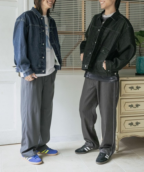 SENSE OF PLACE by URBAN RESEARCH(センスオブプレイスバイアーバンリサーチ)の「ヴィンテージライクデニムジャケット(デニムジャケット・メンズ・インディゴブルー/ブラック・MEDIUM/LARGE)」の6枚目の写真