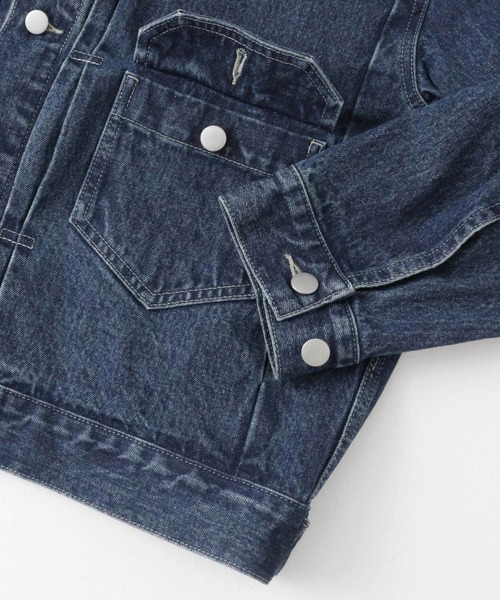 SENSE OF PLACE by URBAN RESEARCH(センスオブプレイスバイアーバンリサーチ)の「ヴィンテージライクデニムジャケット(デニムジャケット・メンズ・インディゴブルー/ブラック・MEDIUM/LARGE)」の19枚目の写真