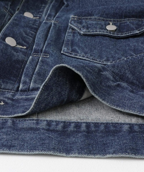 SENSE OF PLACE by URBAN RESEARCH(センスオブプレイスバイアーバンリサーチ)の「ヴィンテージライクデニムジャケット(デニムジャケット・メンズ・インディゴブルー/ブラック・MEDIUM/LARGE)」の16枚目の写真