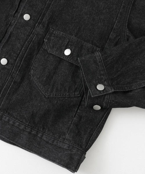 SENSE OF PLACE by URBAN RESEARCH(センスオブプレイスバイアーバンリサーチ)の「ヴィンテージライクデニムジャケット(デニムジャケット・メンズ・インディゴブルー/ブラック・MEDIUM/LARGE)」の15枚目の写真