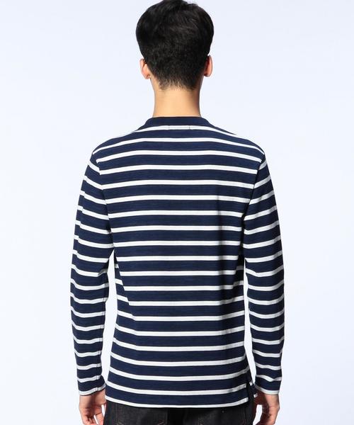 UNITED ARROWS（ユナイテッドアローズ）の「UAS シャトルノーツ ボーダー クルーネック カットソー◆（Tシャツ/カットソー・メンズ・ホワイト/ネイビー/ロイヤルブルー・MEDIUM/LARGE/X-LARGE/SMALL/X-SMALL/XX-LARGE）」の4枚目の写真