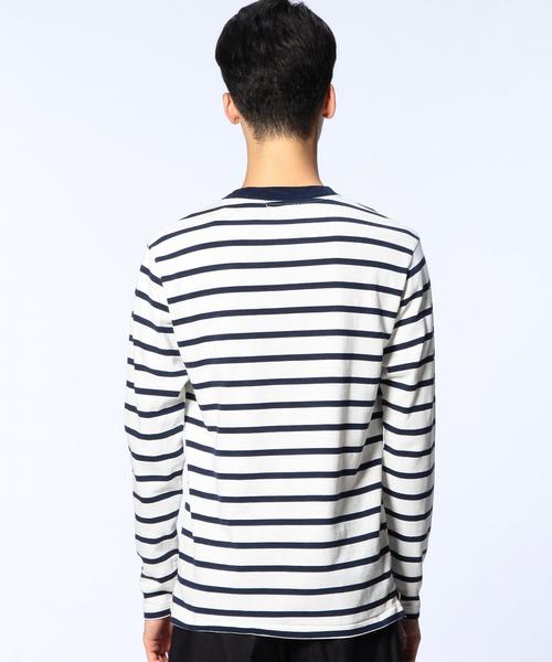 UNITED ARROWS（ユナイテッドアローズ）の「UAS シャトルノーツ ボーダー クルーネック カットソー◆（Tシャツ/カットソー・メンズ・ホワイト/ネイビー/ロイヤルブルー・MEDIUM/LARGE/X-LARGE/SMALL/X-SMALL/XX-LARGE）」の11枚目の写真