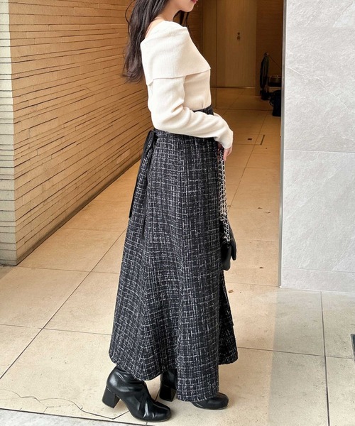 INGNI(イング)の「BackレースUPツイードマーメイドスカート/A(スカート・レディース・ホワイト系その他7/ブラック系その他7・FREE)」の21枚目の写真