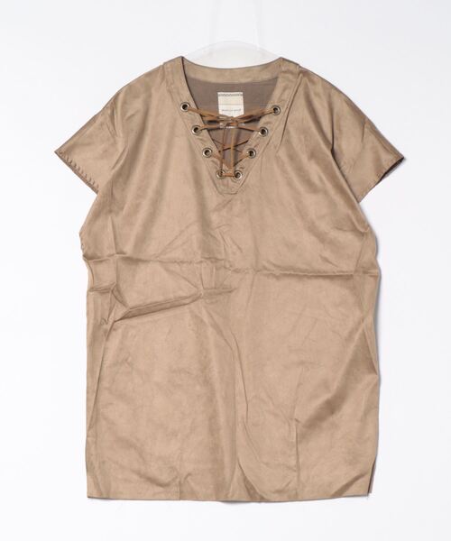 セール】＜ginger and sprout＞BOHO LACE UP DRESS（ワンピース
