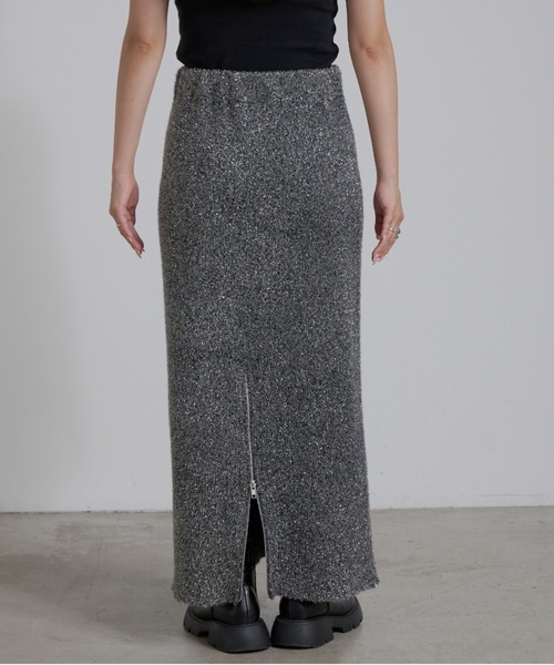 CIAOPANIC TYPY（チャオパニックティピー）の「2WAYラメニットジップスカート（スカート・レディース・ブラック/ライトグレー/ブラウン/ベージュ・SMALL/MEDIUM）」の20枚目の写真