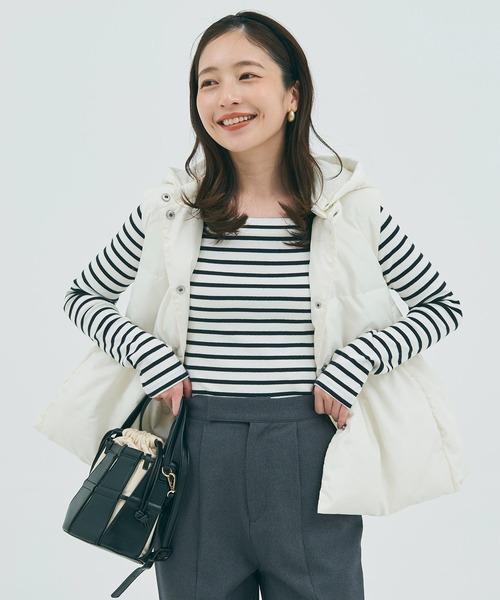 coca（coca）（コカ）の「【WEB限定セール】オフショルダーリブトップス（Tシャツ/カットソー・レディース・ブラック/B/A/チャコール・L/M/S）」の7枚目の写真