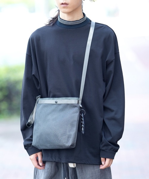 WEEKEND(ER)（ウィークエンダー）の「WEEKEND(ER) ウィークエンダー  MESH&SHOULDER BAG メッシュショルダーバッグ（ショルダーバッグ・メンズ・ベージュ/ブラック/グレー・FREE）」の14枚目の写真